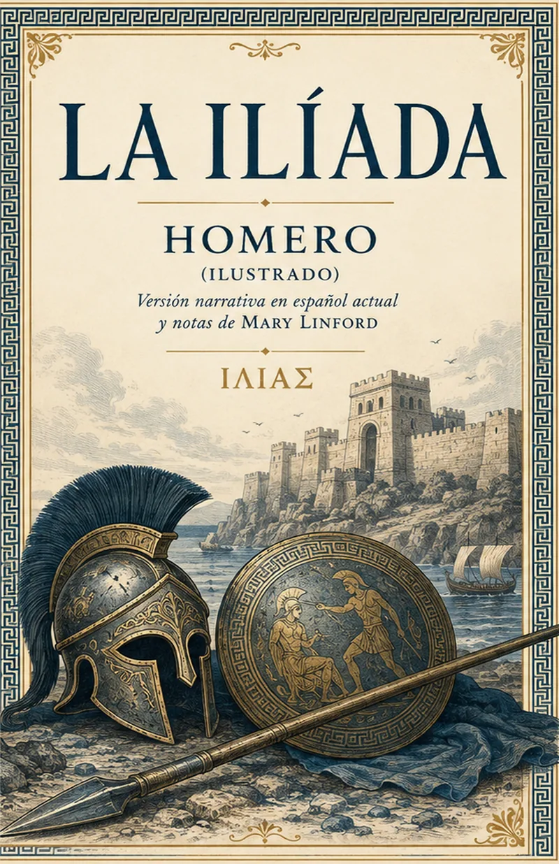 Portada de la Ilíada, edición Mary Linford
