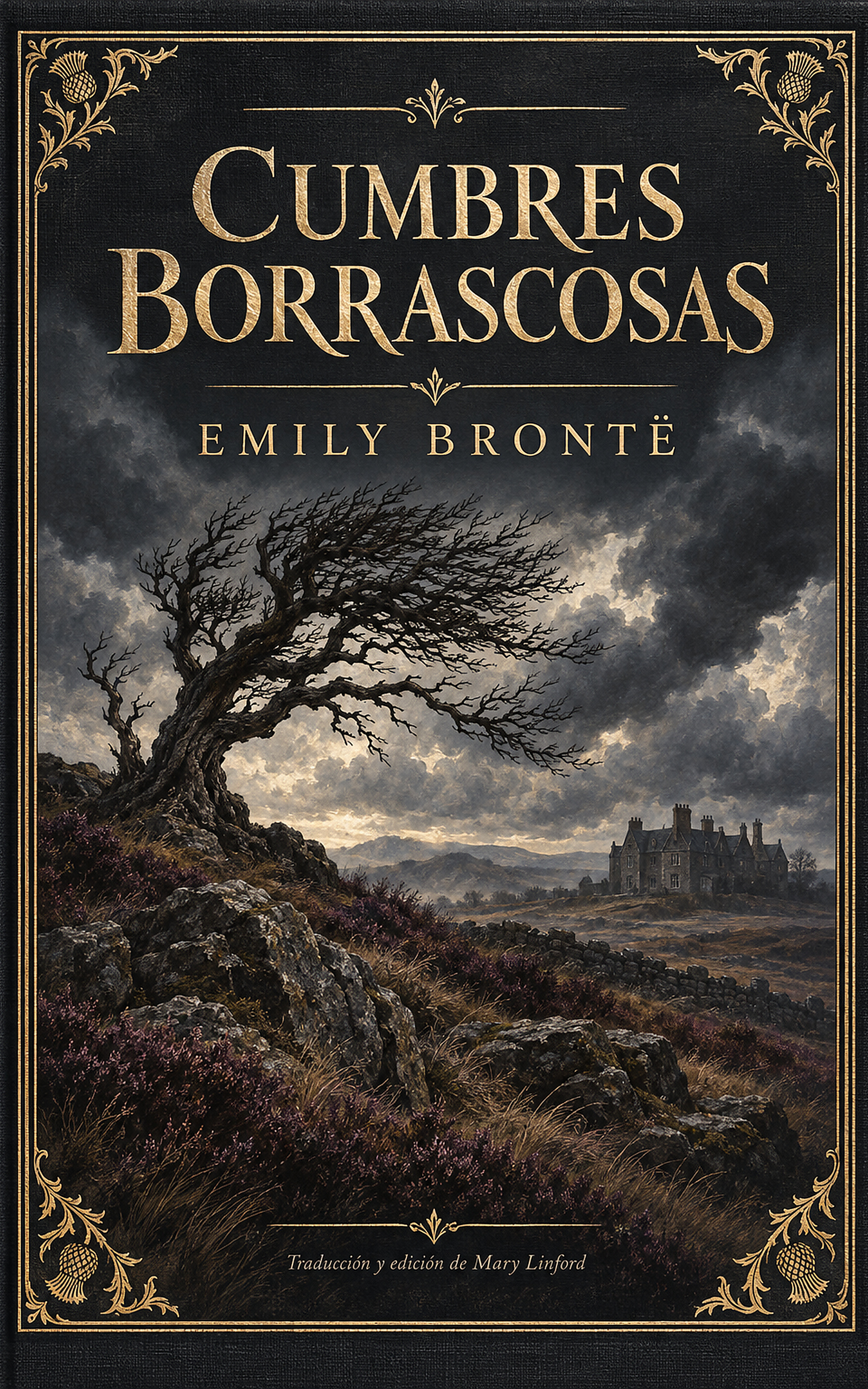 Portada de Cumbres borrascosas, edición Mary Linford